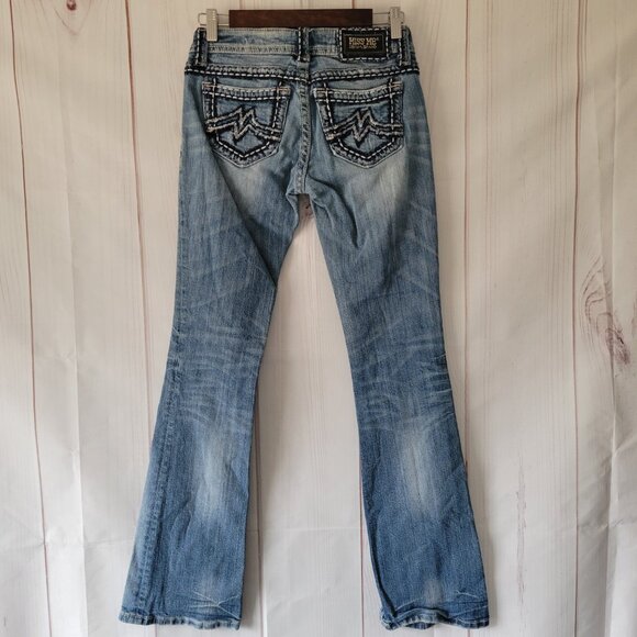 Miss Me Denim Jeans Women’s Sz 26, Sunny Style, Boot Cut, Medium Wash, EUC - Picture 3 of 13